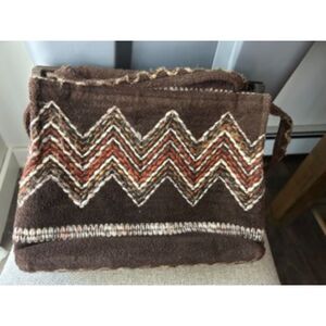 Vintage Toby Weston Southwest Boho Woven Shoulder Bag 1970s